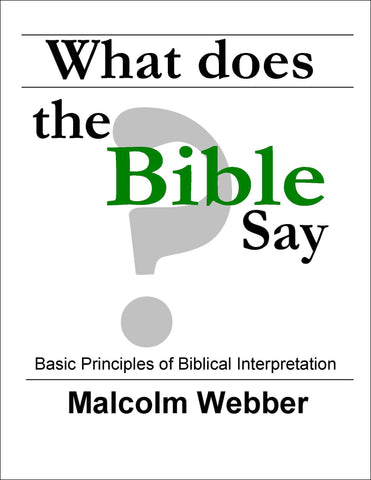 What Does the Bible Say? (eBook - PDF Download)