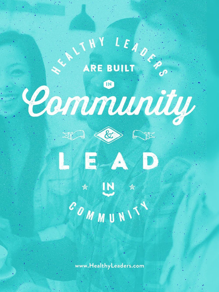 Leaders are Built in Community Poster Strategic Press