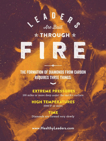 Leaders Are Built through Fire Poster